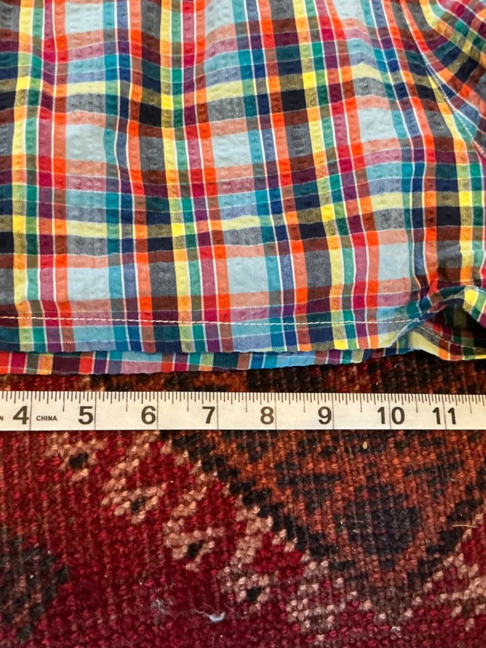 Urban Outfitters seersucker check romper jumpsuit w/pockets (shorts) S - Picture 7 of 8